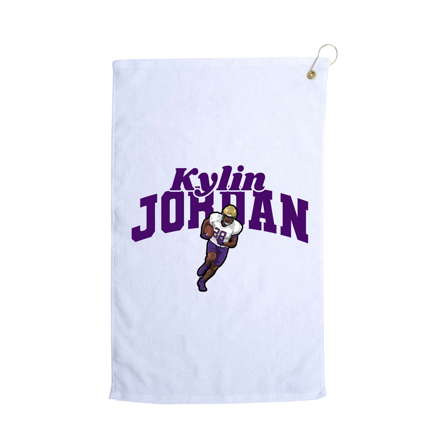 Golf Towel — Signature Arch in White