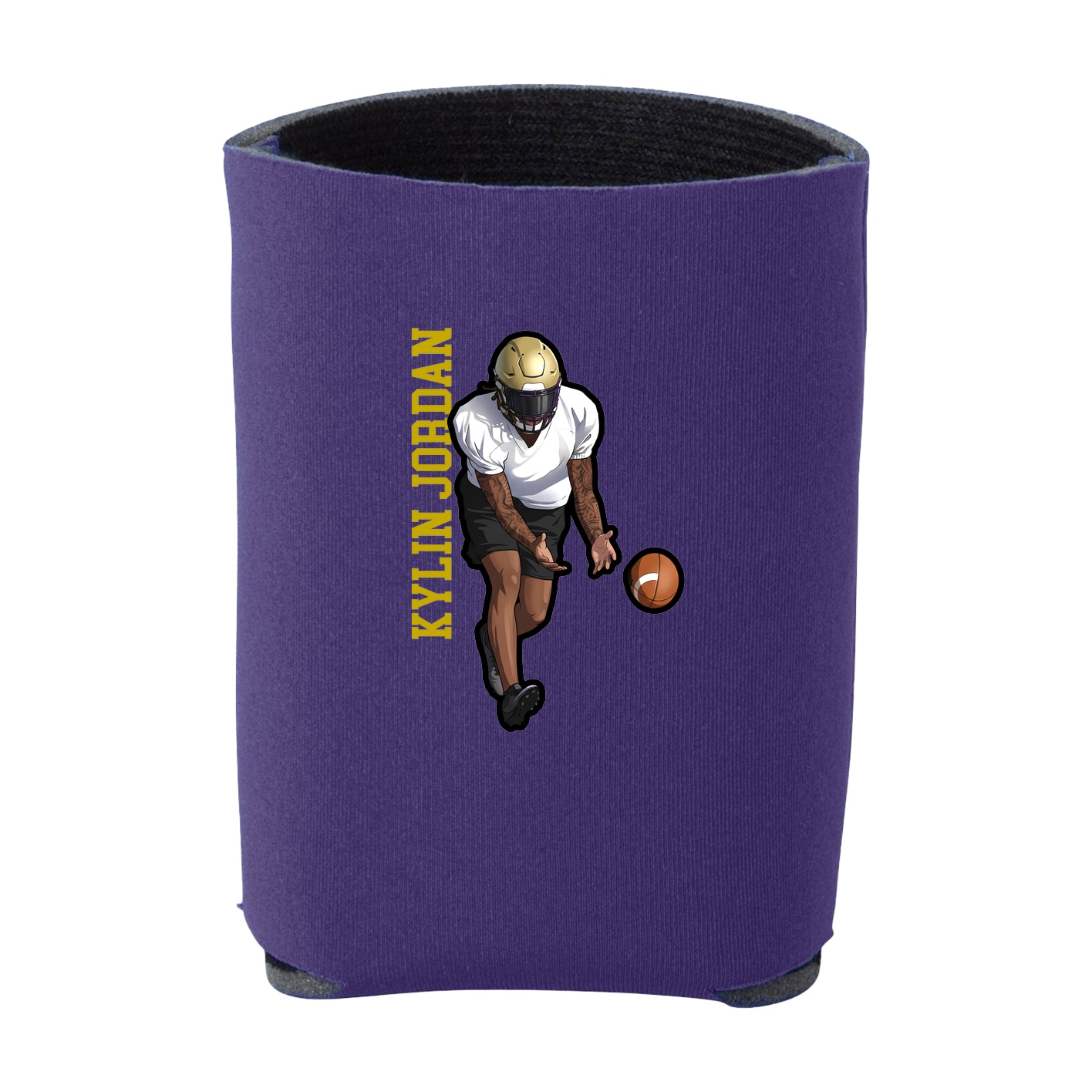 Can Holder — Name Vertical in Purple