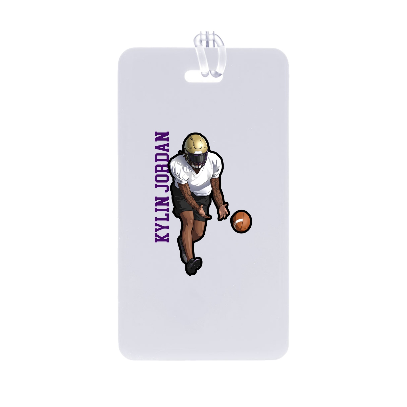 Bag Tag — Name Vertical in Classic