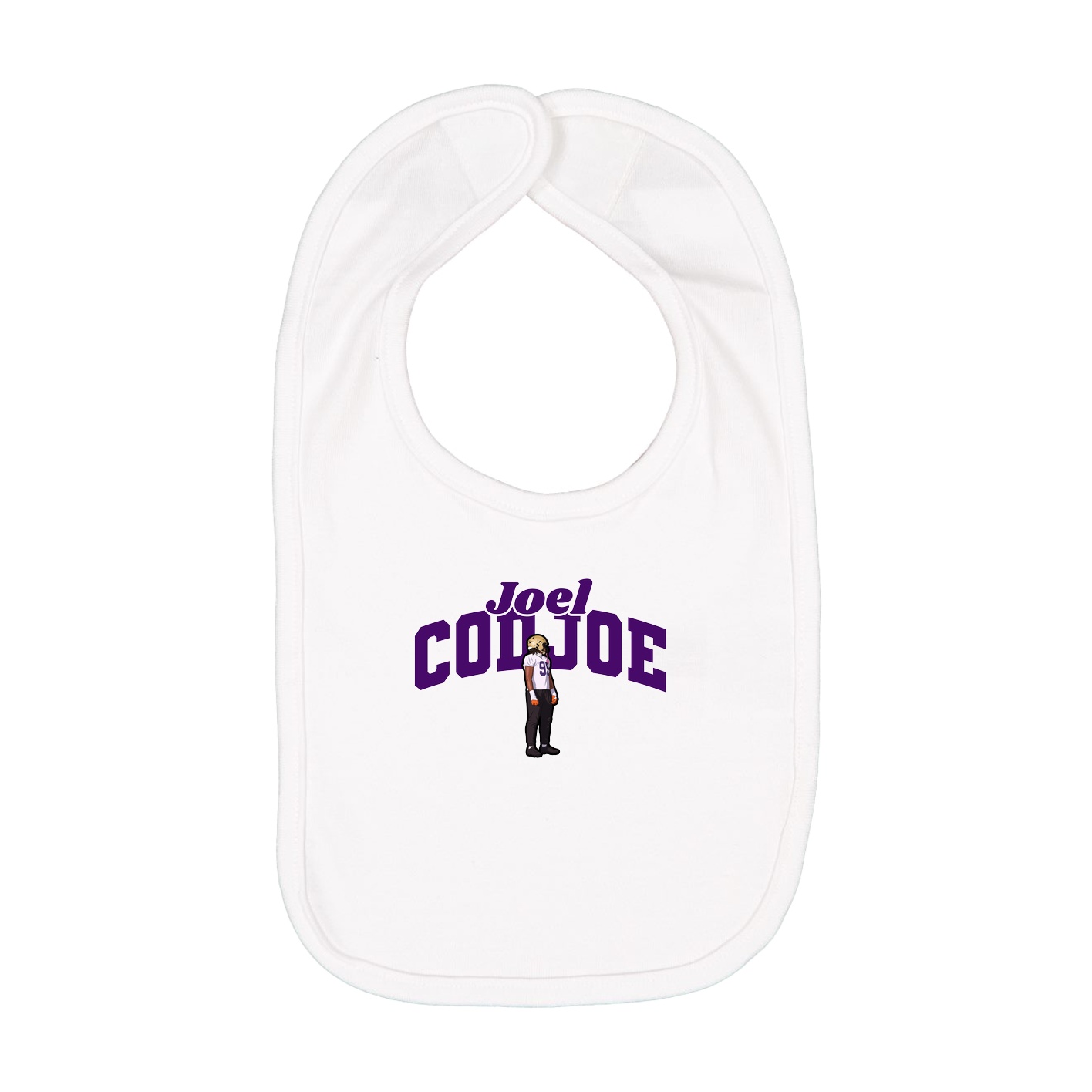 Infant Bib — Signature Arch in White