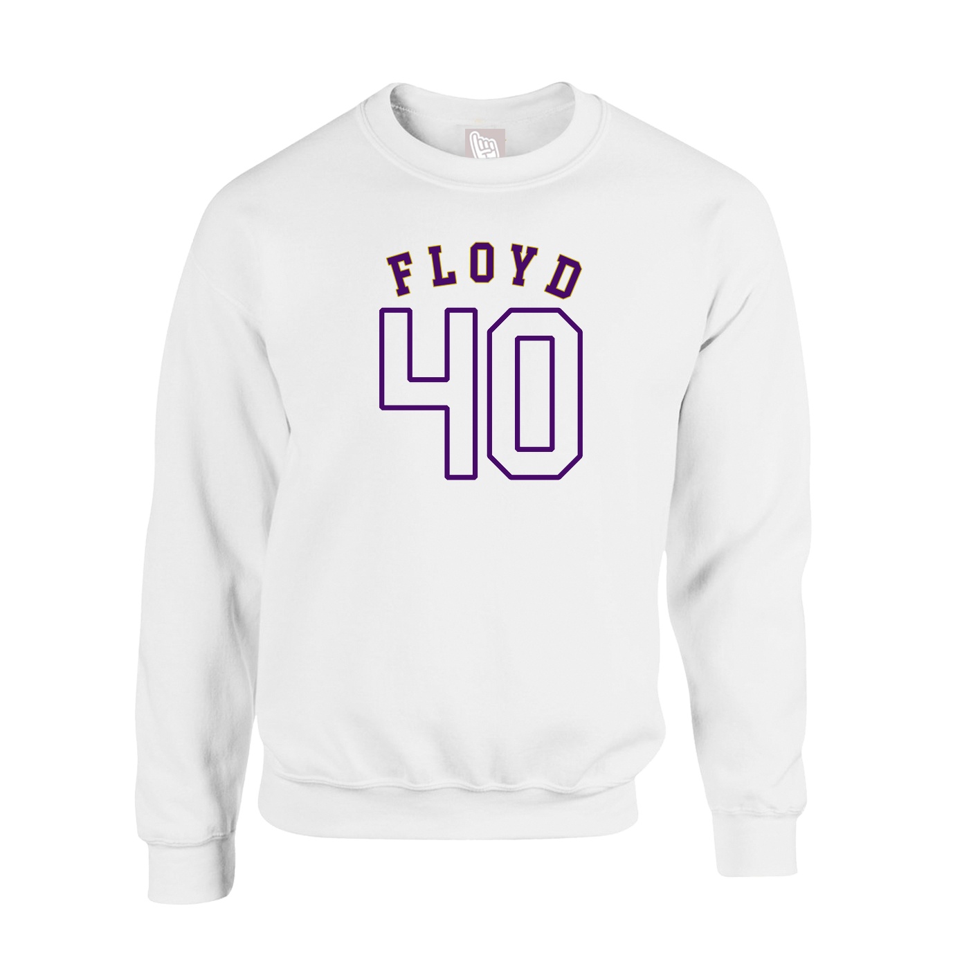 Fleece Crew — Shirsey Arch in White
