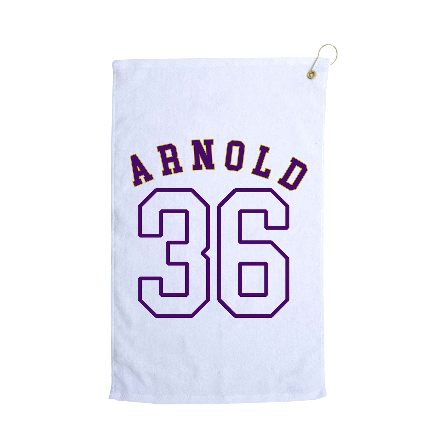 Golf Towel — Shirsey Arch in White