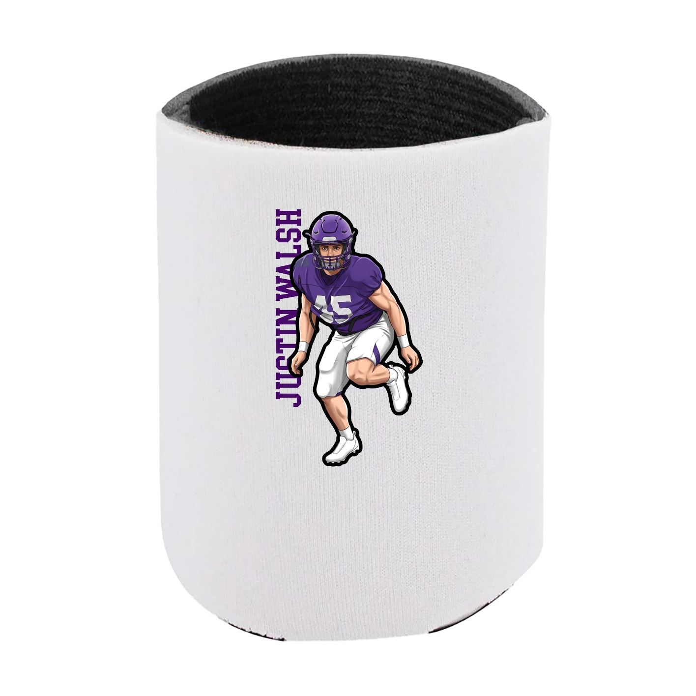Can Holder — Name Vertical in White