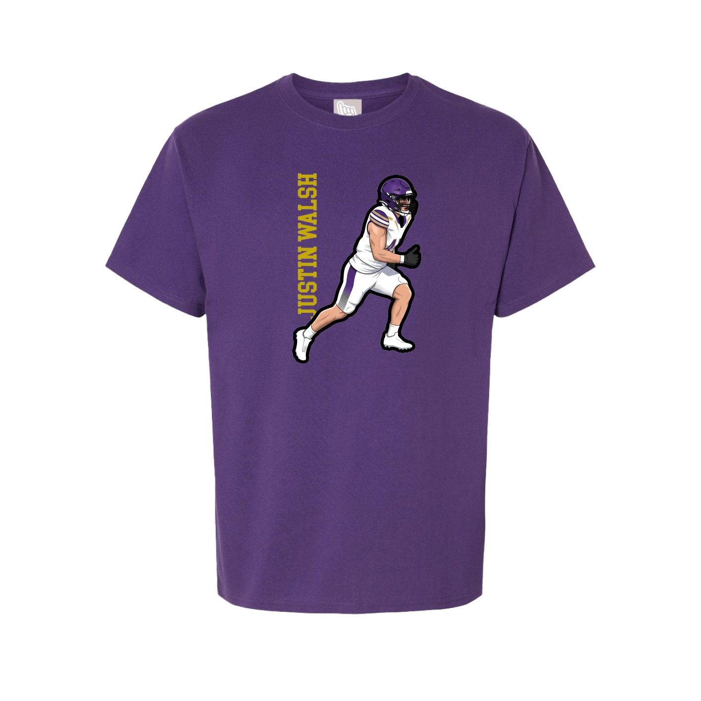 Tee — Name Vertical in Purple
