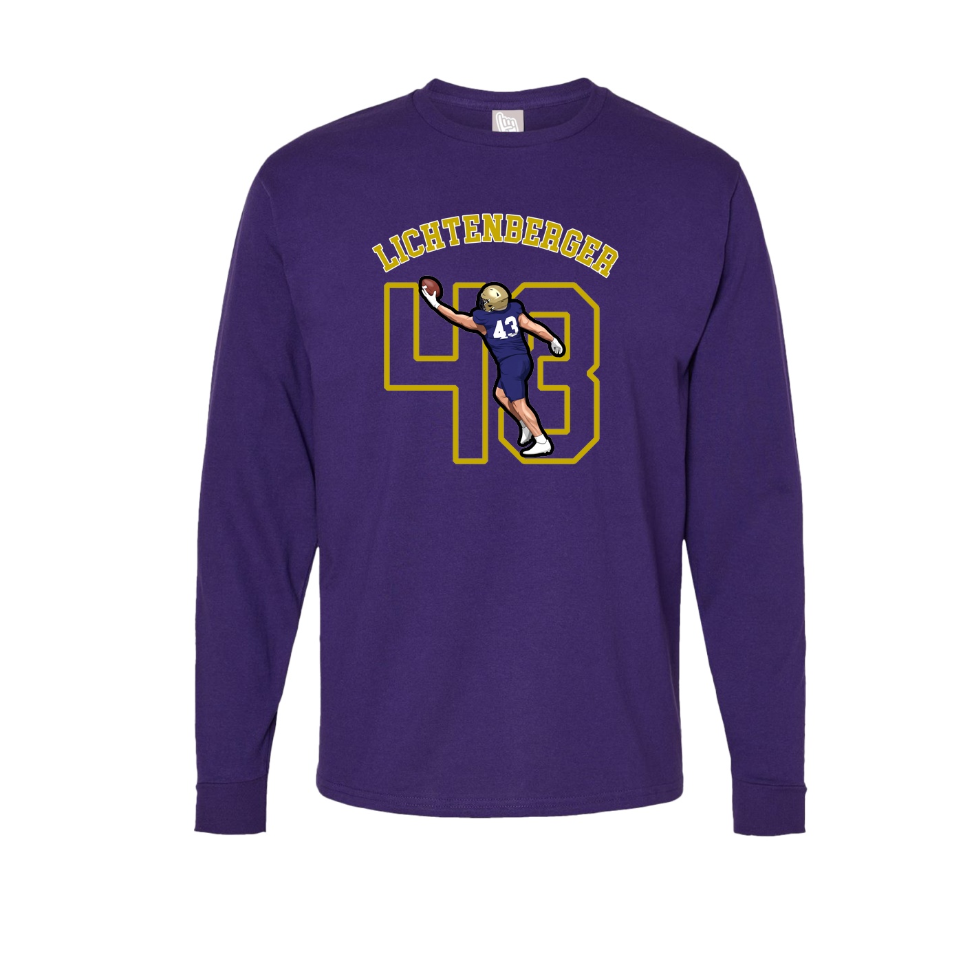 Long Sleeve Tee — Shirsey Arch in Purple