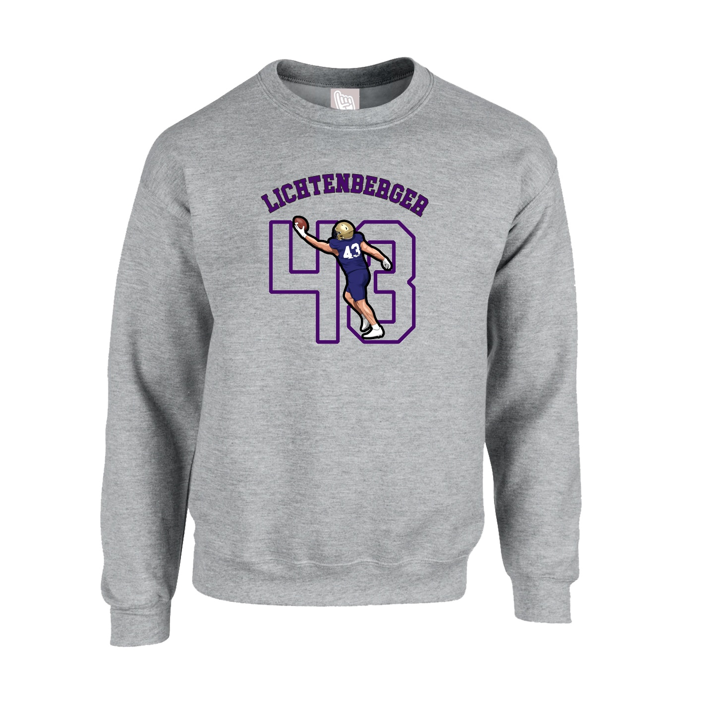 Fleece Crew — Shirsey Arch in Grey