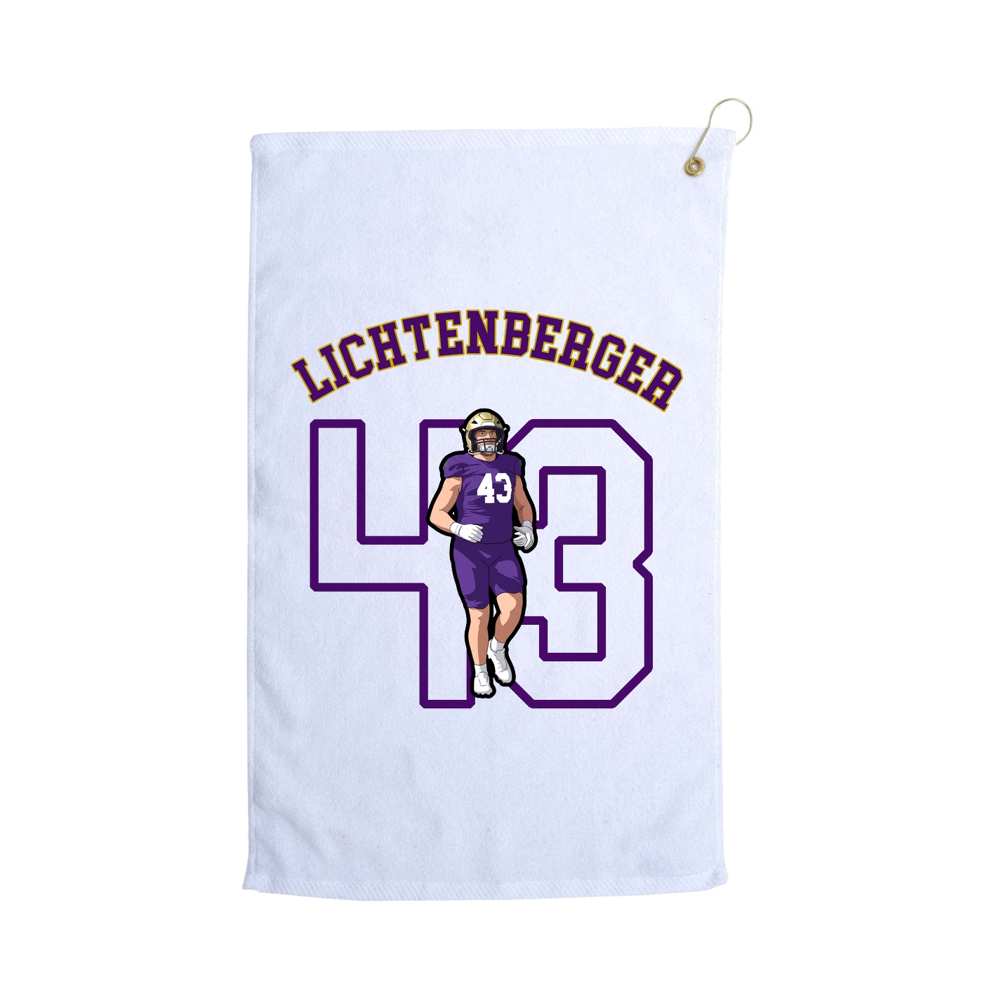 Golf Towel — Shirsey Arch in White