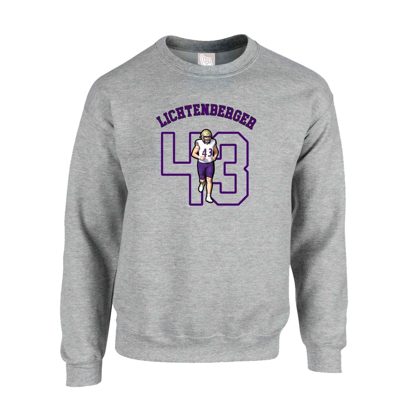 Fleece Crew — Shirsey Arch in Grey