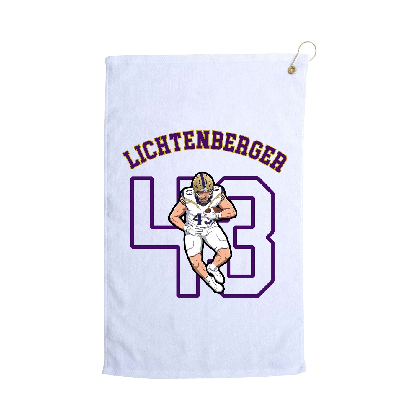 Golf Towel — Shirsey Arch in White