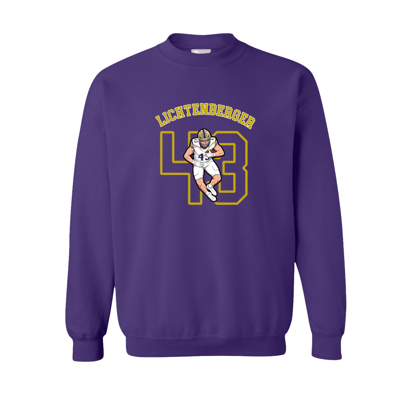 Fleece Crew — Shirsey Arch in Purple