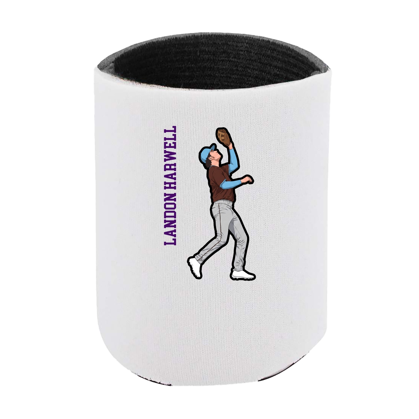 Can Holder — Name Vertical in White