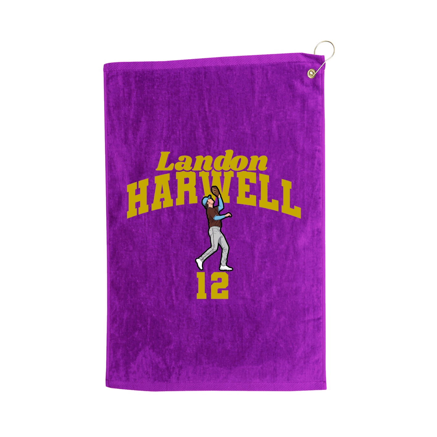 Golf Towel — Signature Arch in Purple