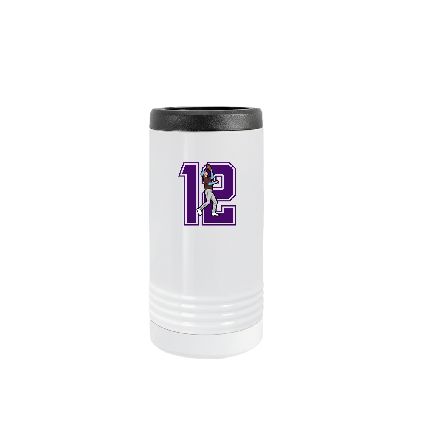 Slim Beverage Holder — Number in White