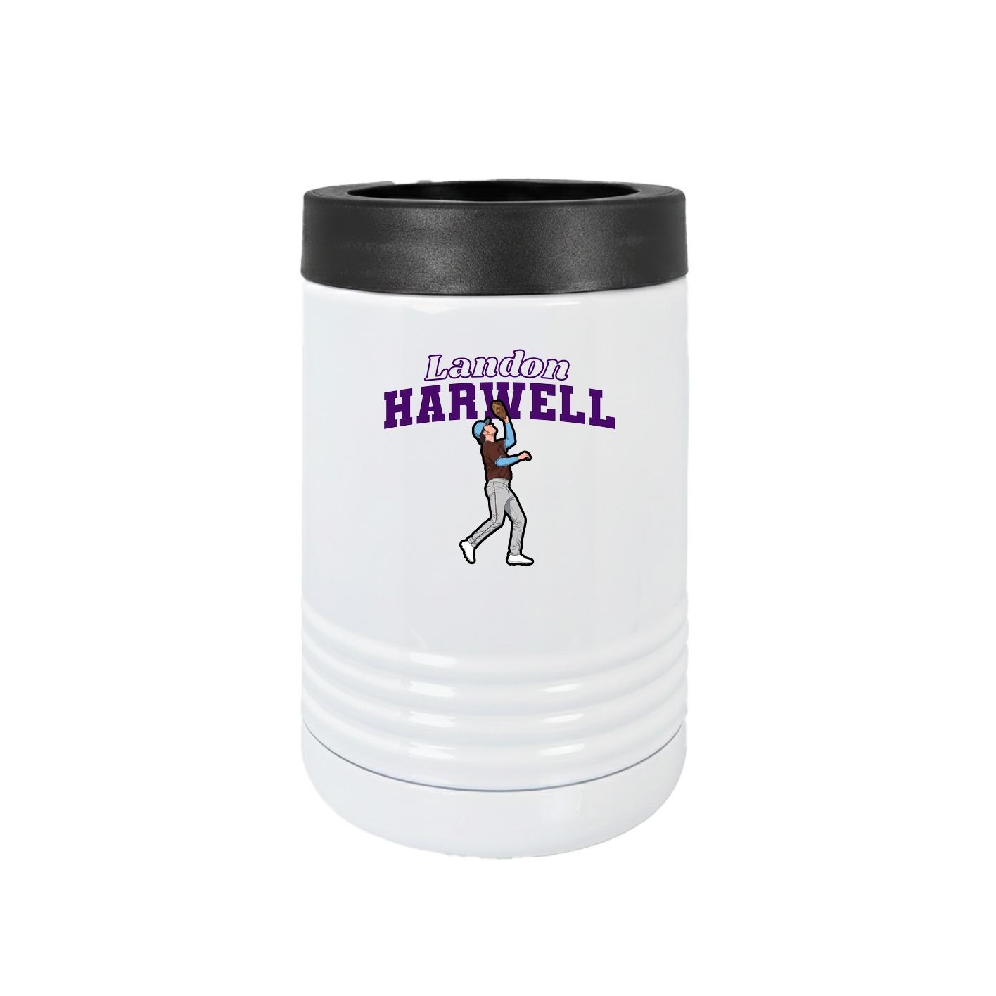 Beverage Holder — Name Arch in White