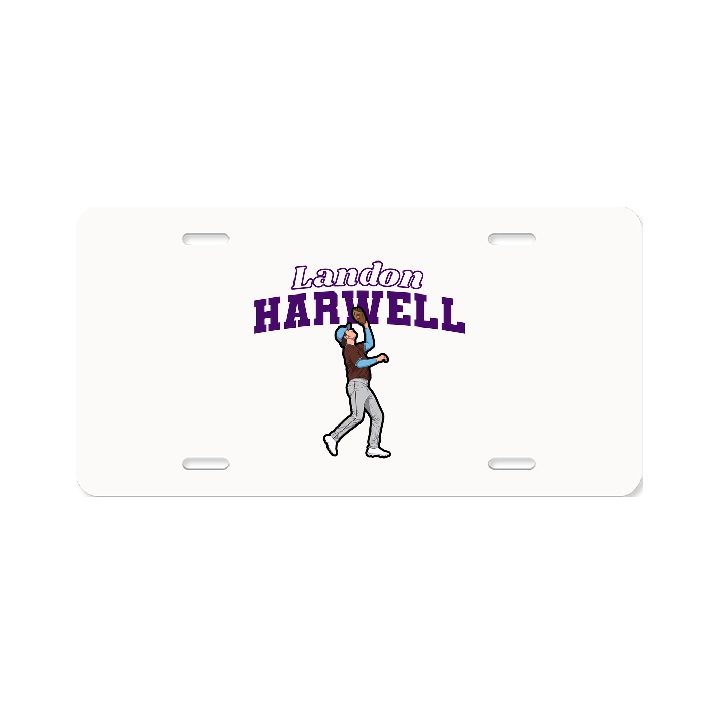 License Plate — Name Arch in Classic