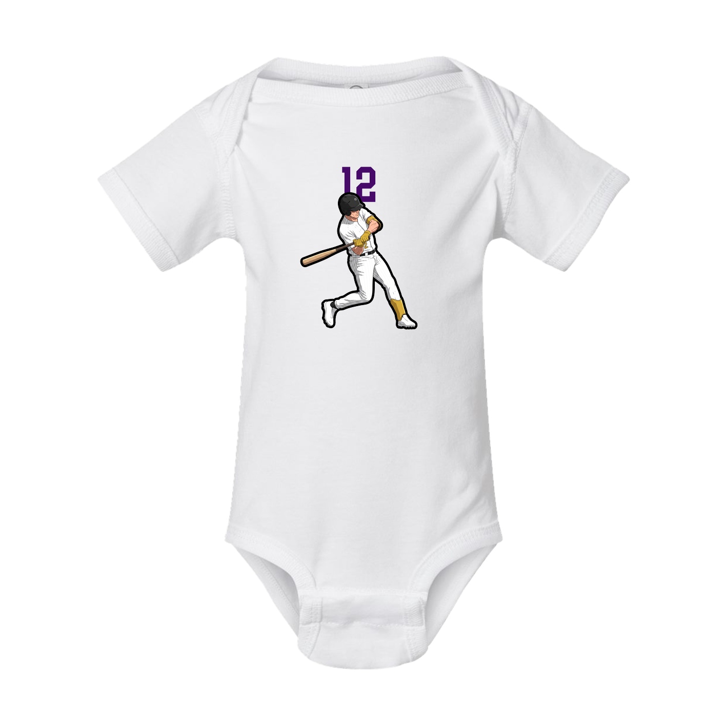 Baby Onesie — Number Top in White