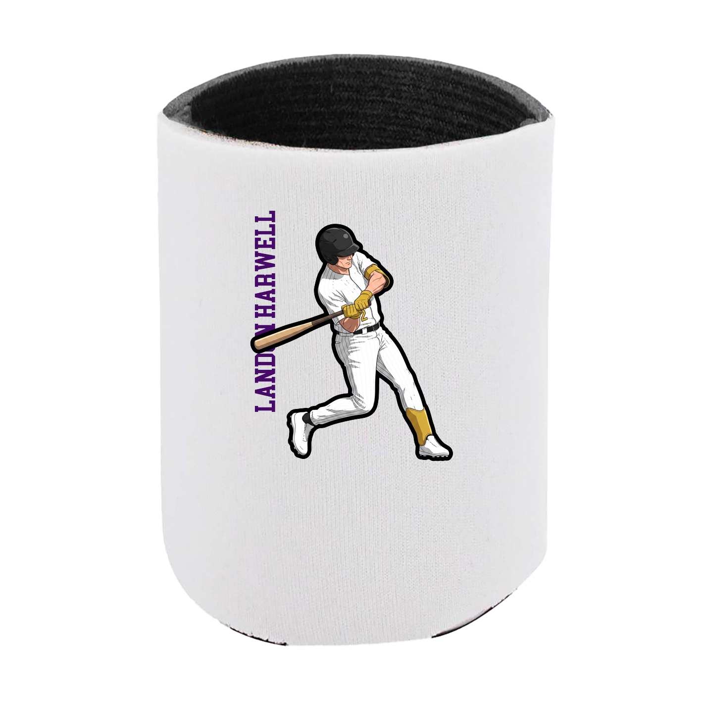 Can Holder — Name Vertical in White
