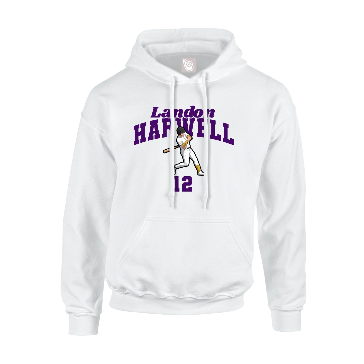 Hoodie — Signature Arch in White