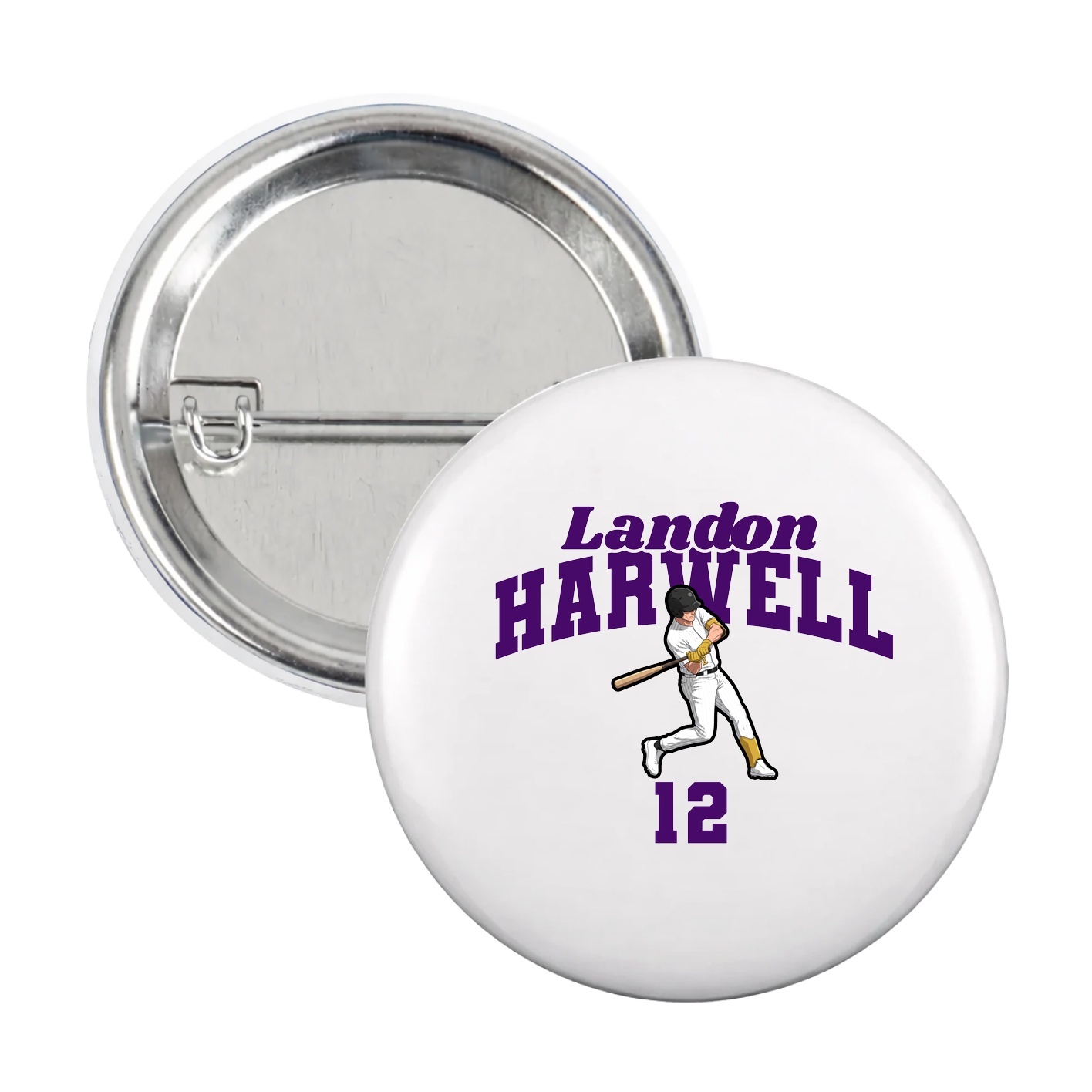 Game Day Button — Signature Arch in White