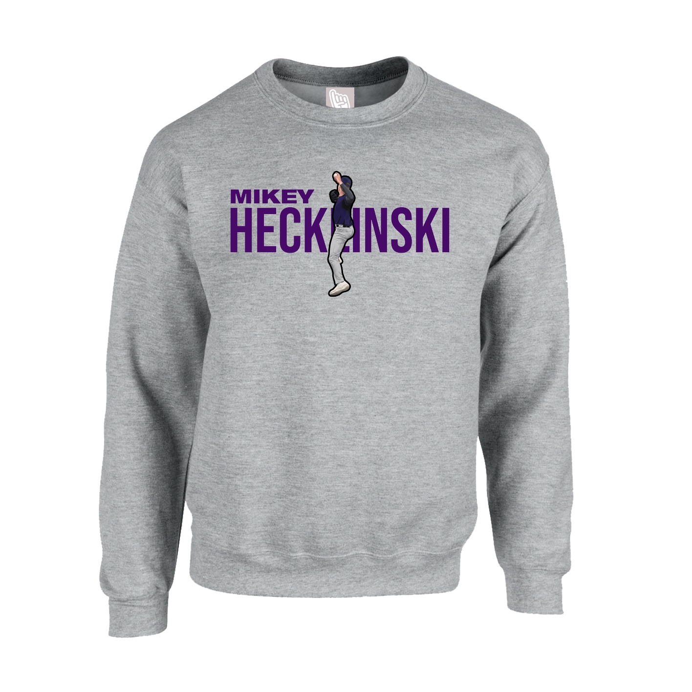 Fleece Crew — Player Name in Grey