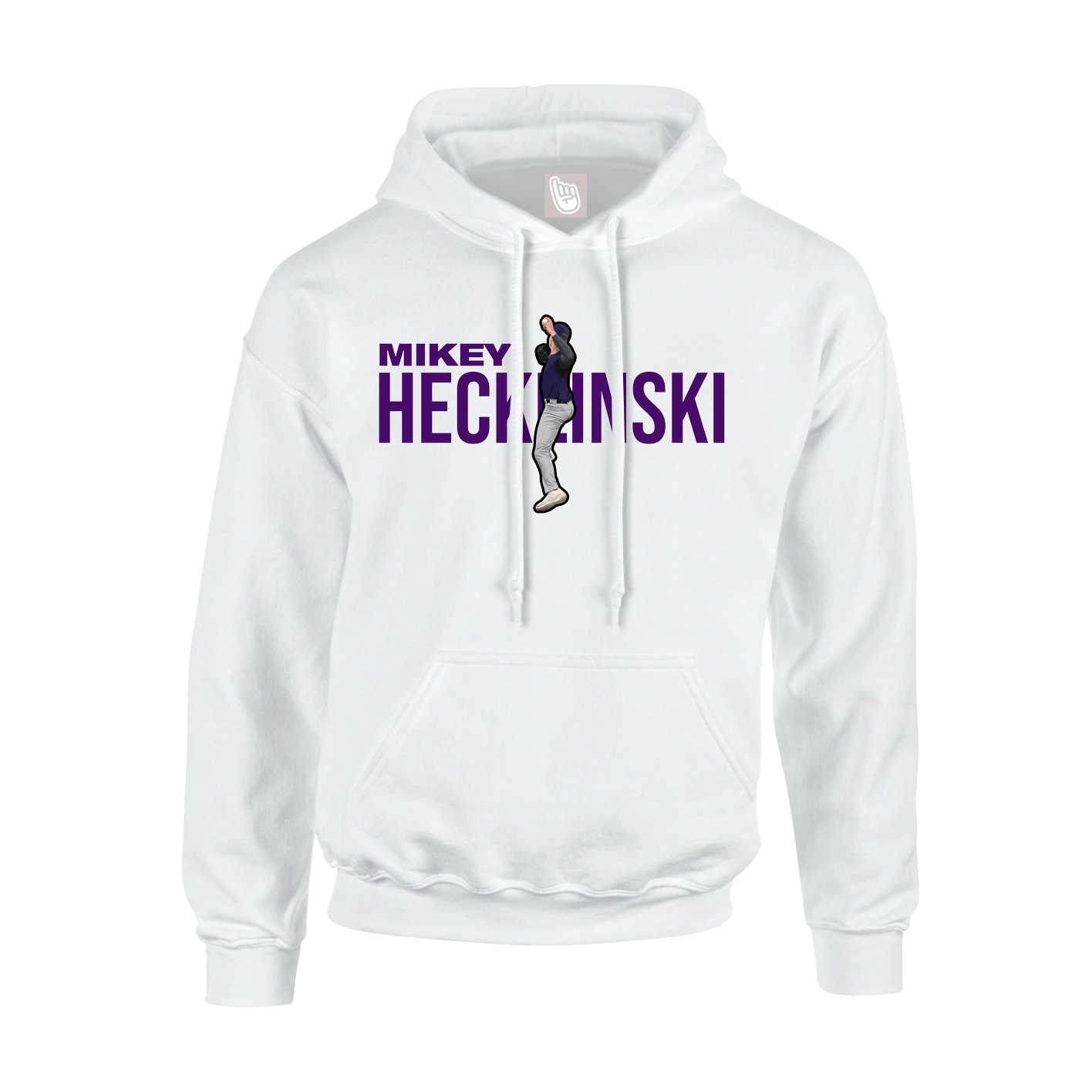Youth Hoodie — Player Name in White