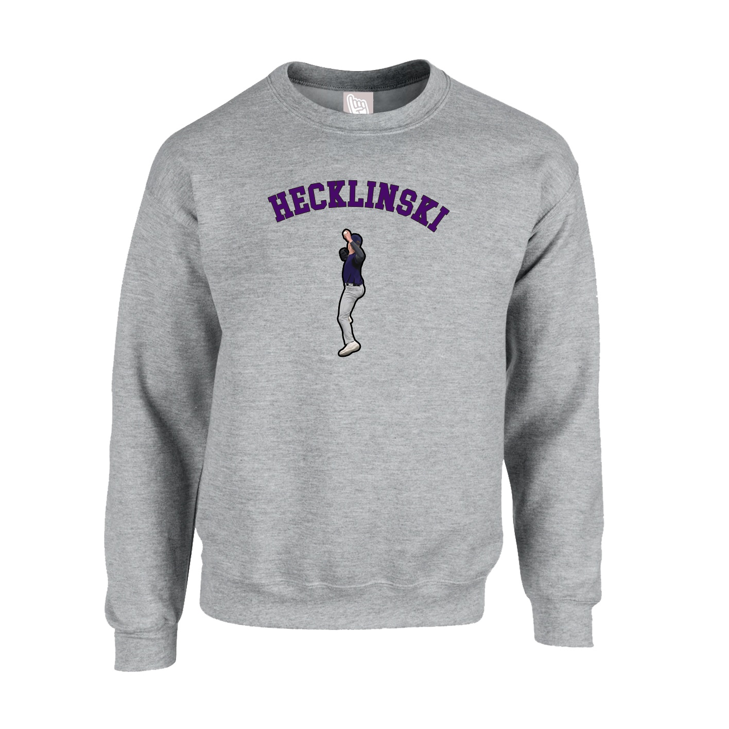 Fleece Crew — Shirsey Arch in Grey