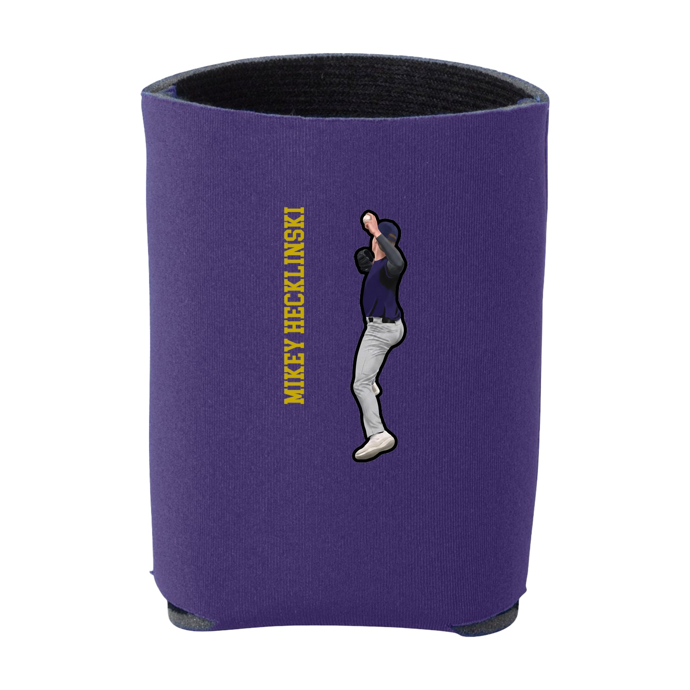 Can Holder — Name Vertical in Purple