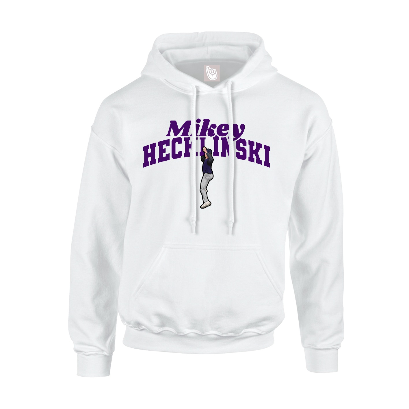 Hoodie — Signature Arch in White