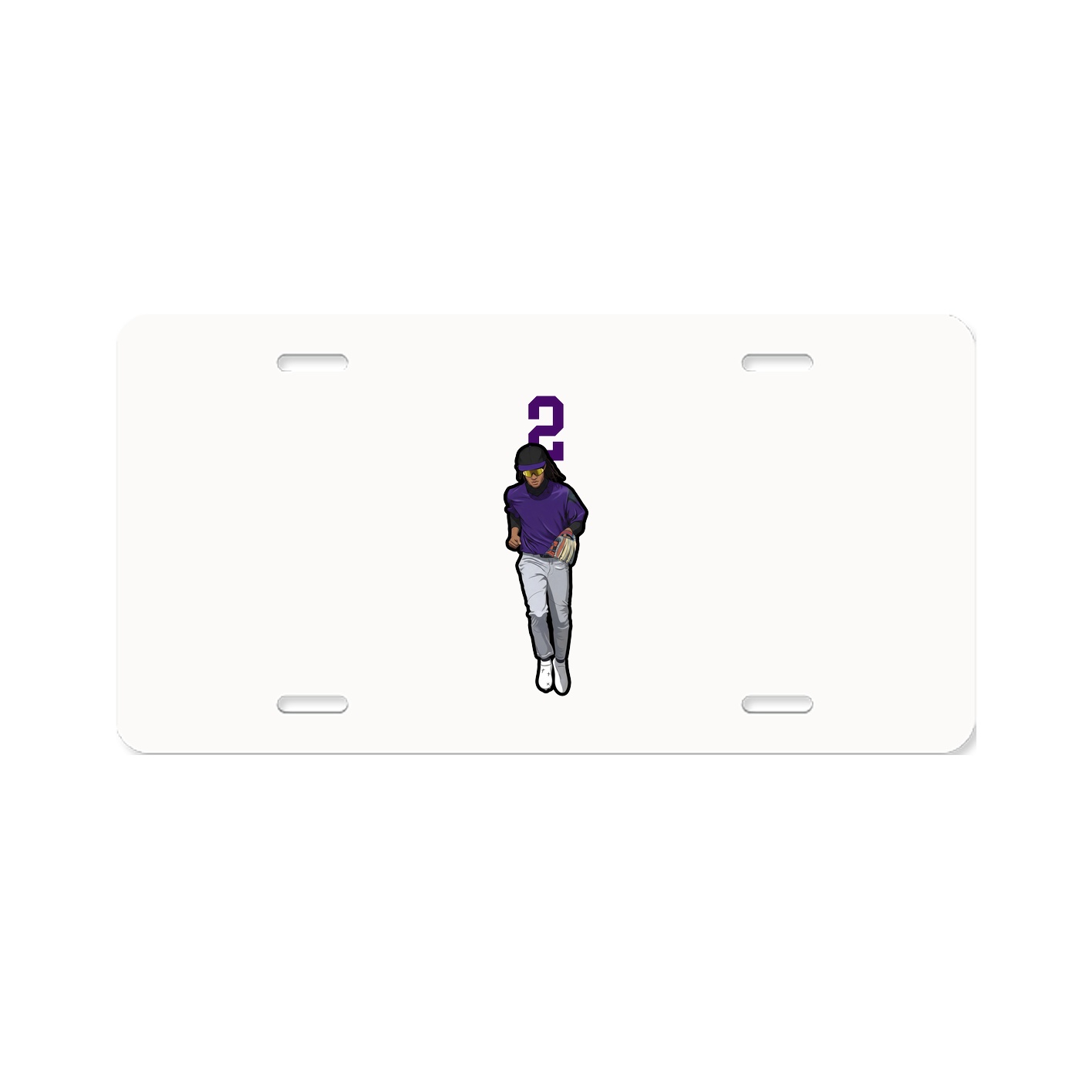 License Plate — Number Top in Classic