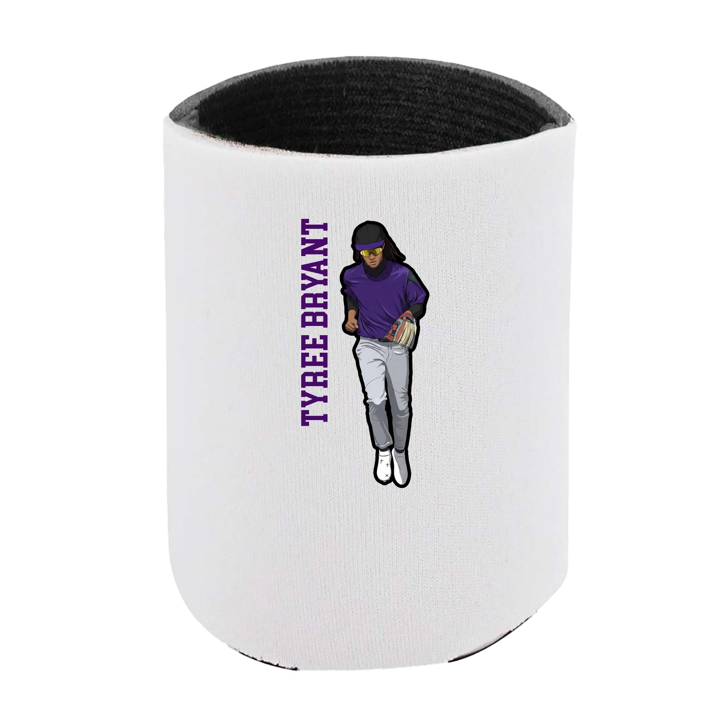 Can Holder — Name Vertical in White