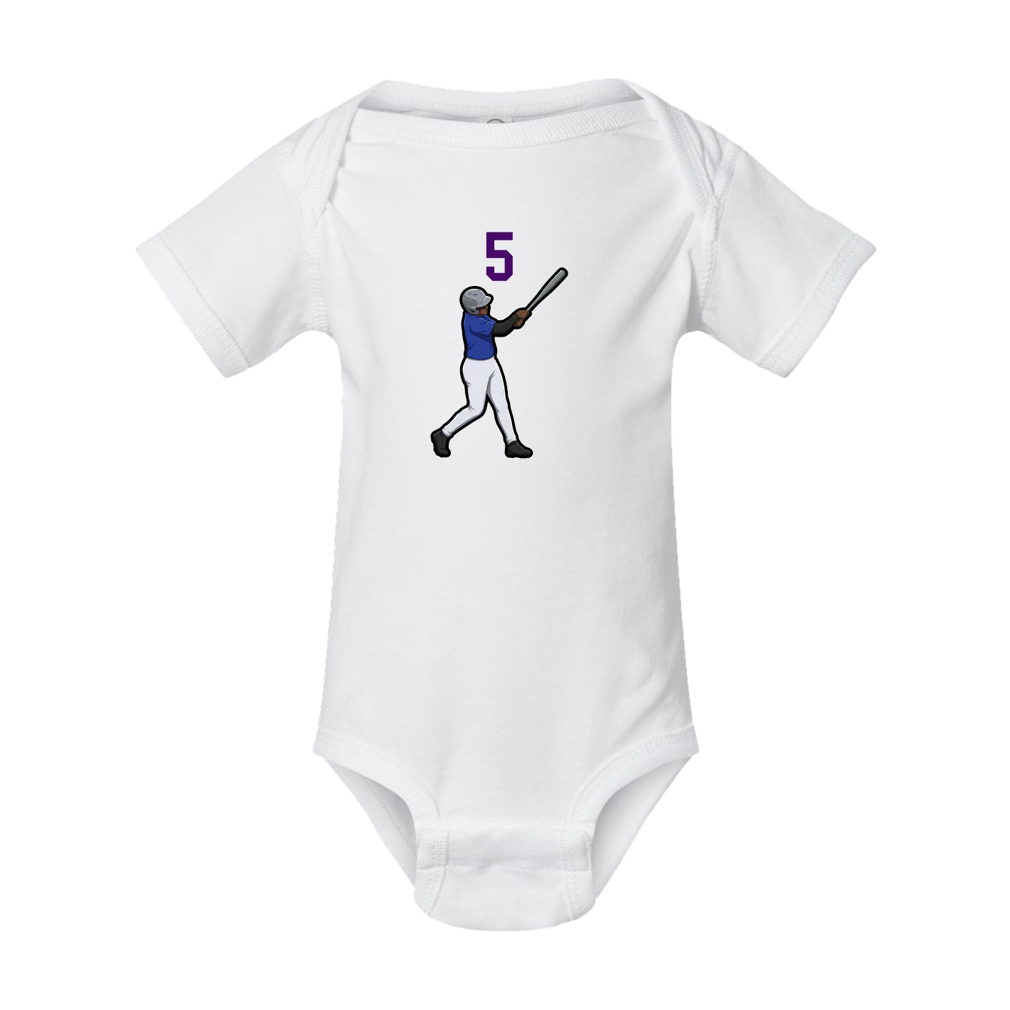 Baby Onesie — Number Top in White