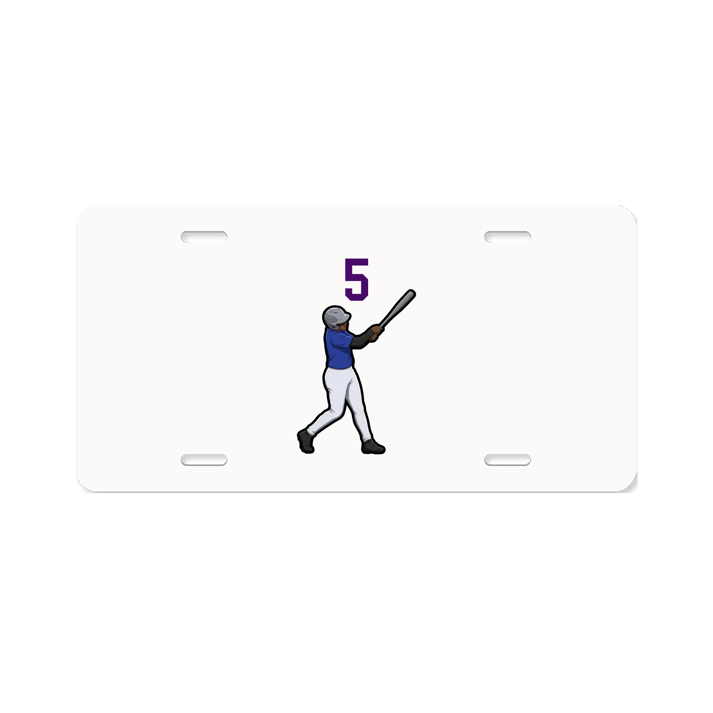 License Plate — Number Top in Classic