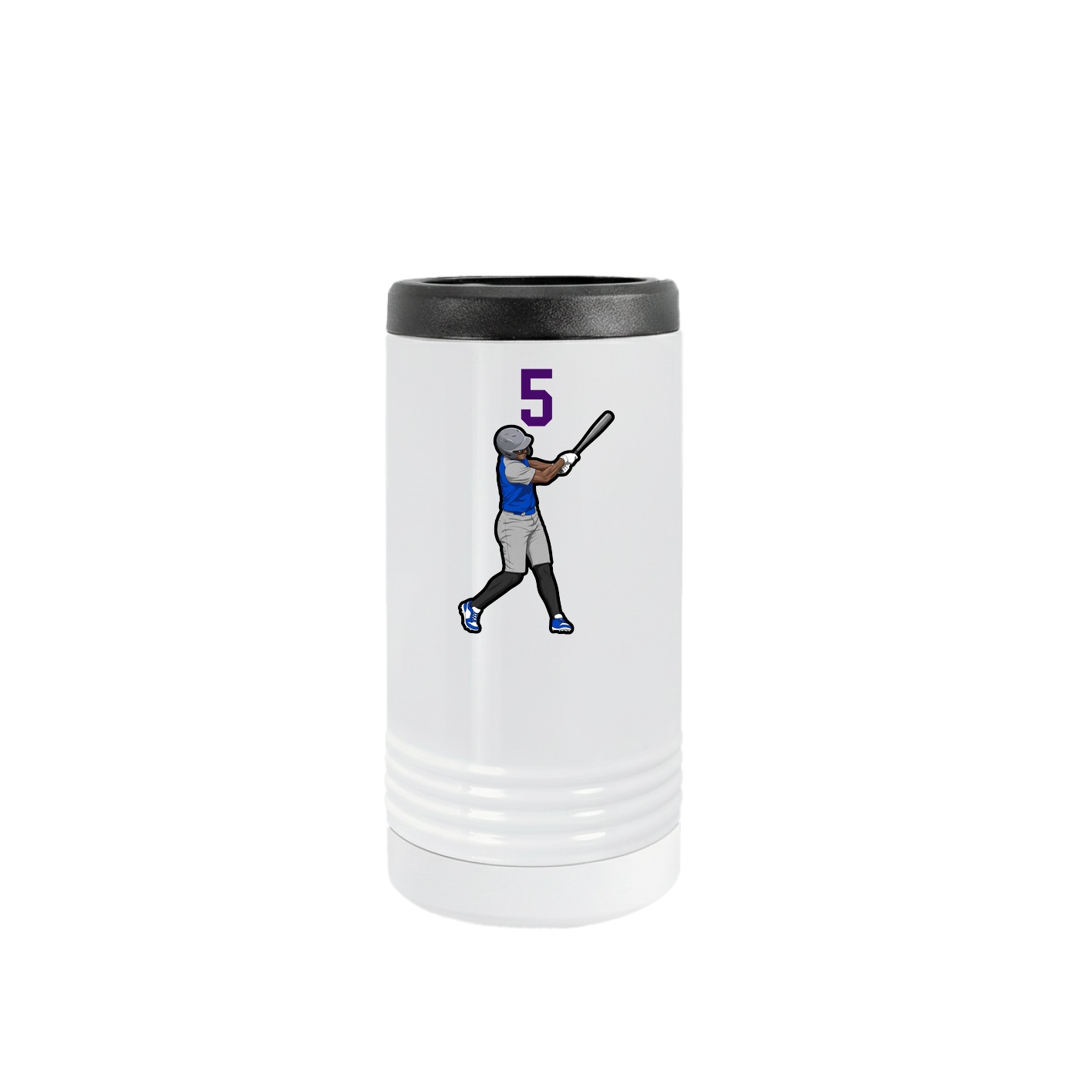 Slim Beverage Holder — Number Top in White