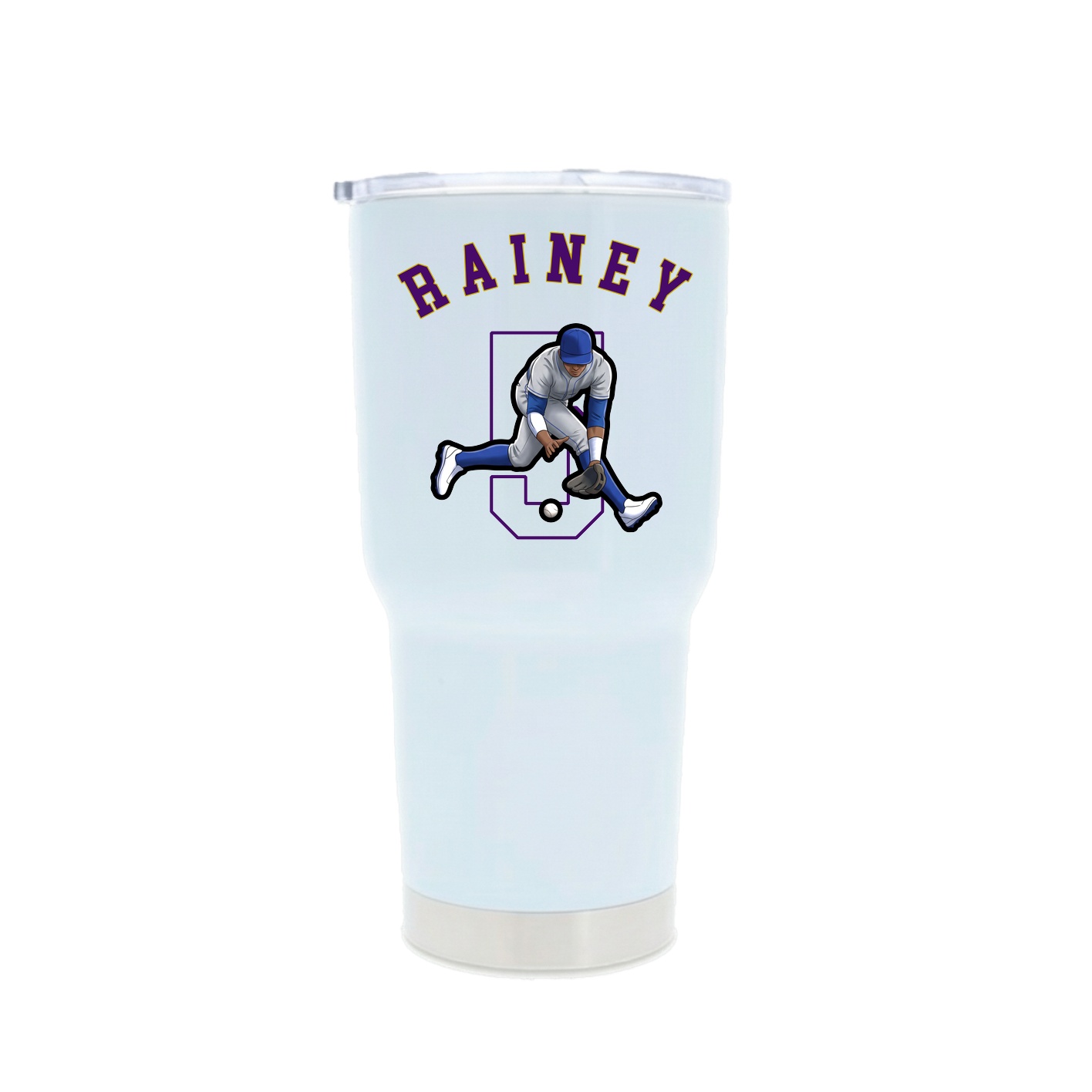 30oz Stainless Steel Tumbler — Shirsey Arch in White