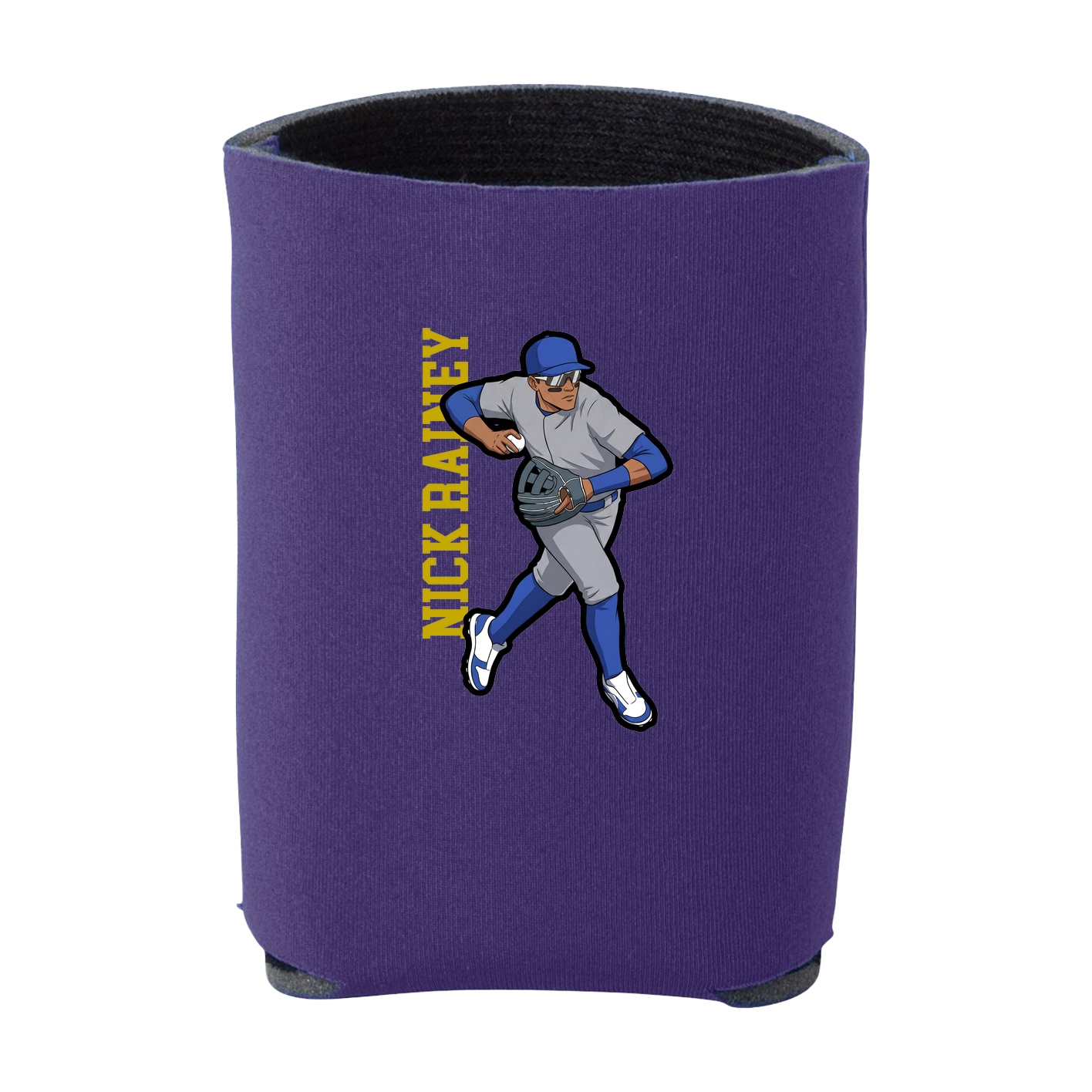 Can Holder — Name Vertical in Purple