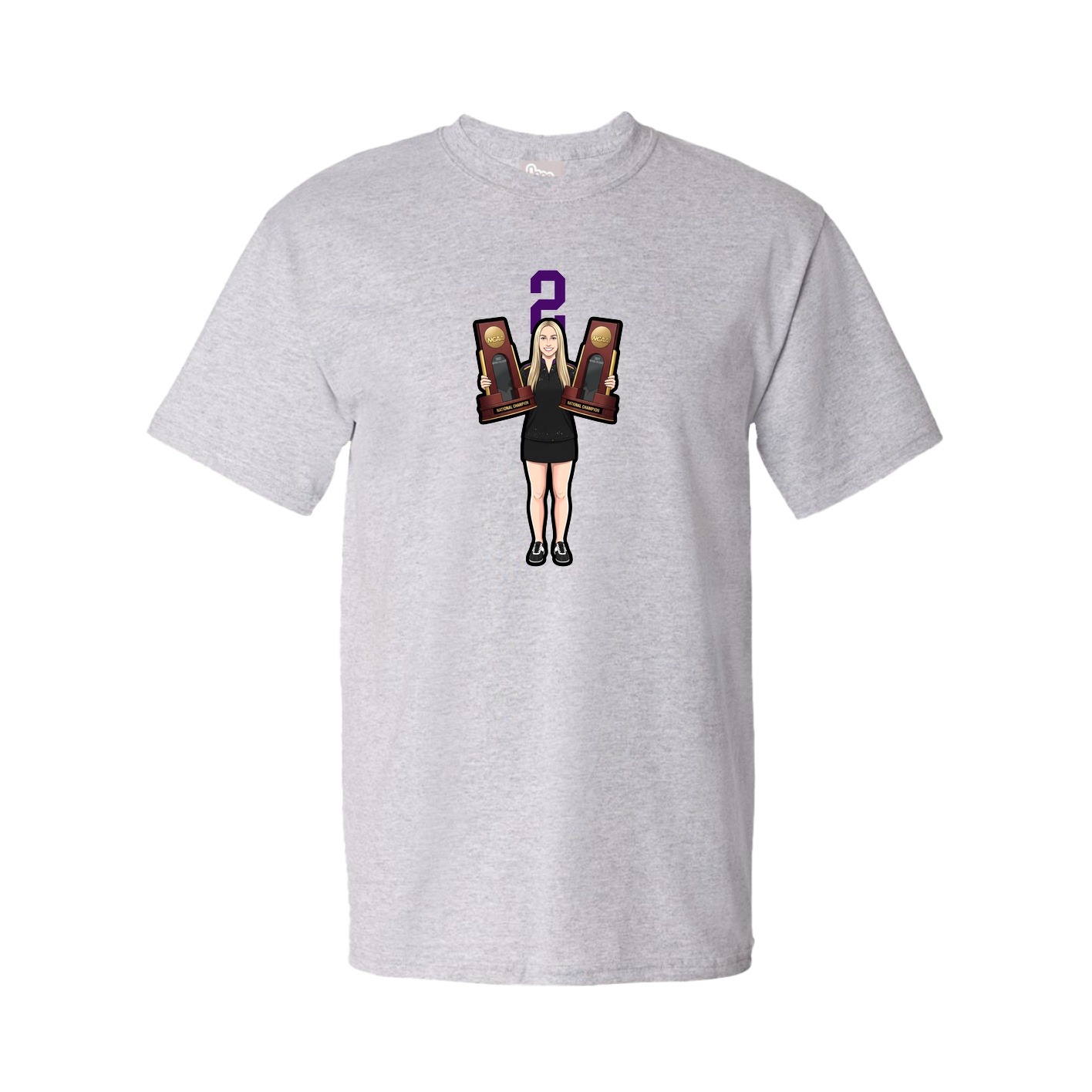 Tee — Number Top in Grey