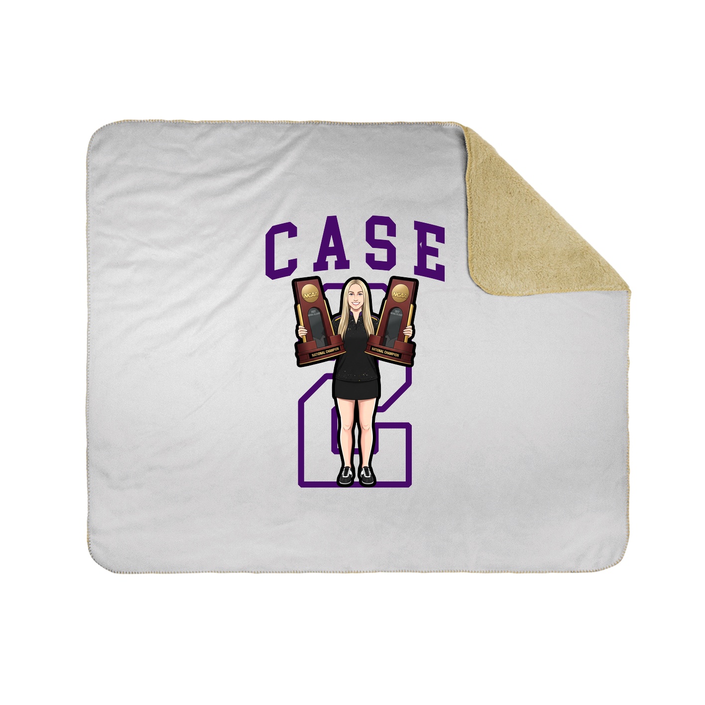 Throw Blanket — Shirsey in White