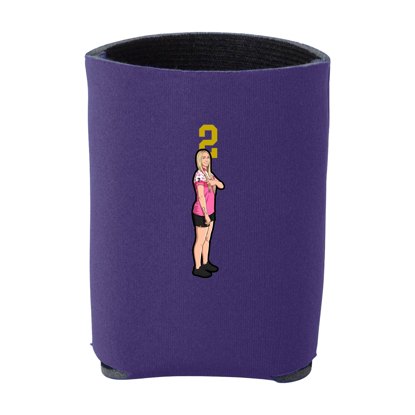 Can Holder — Number Top in Purple