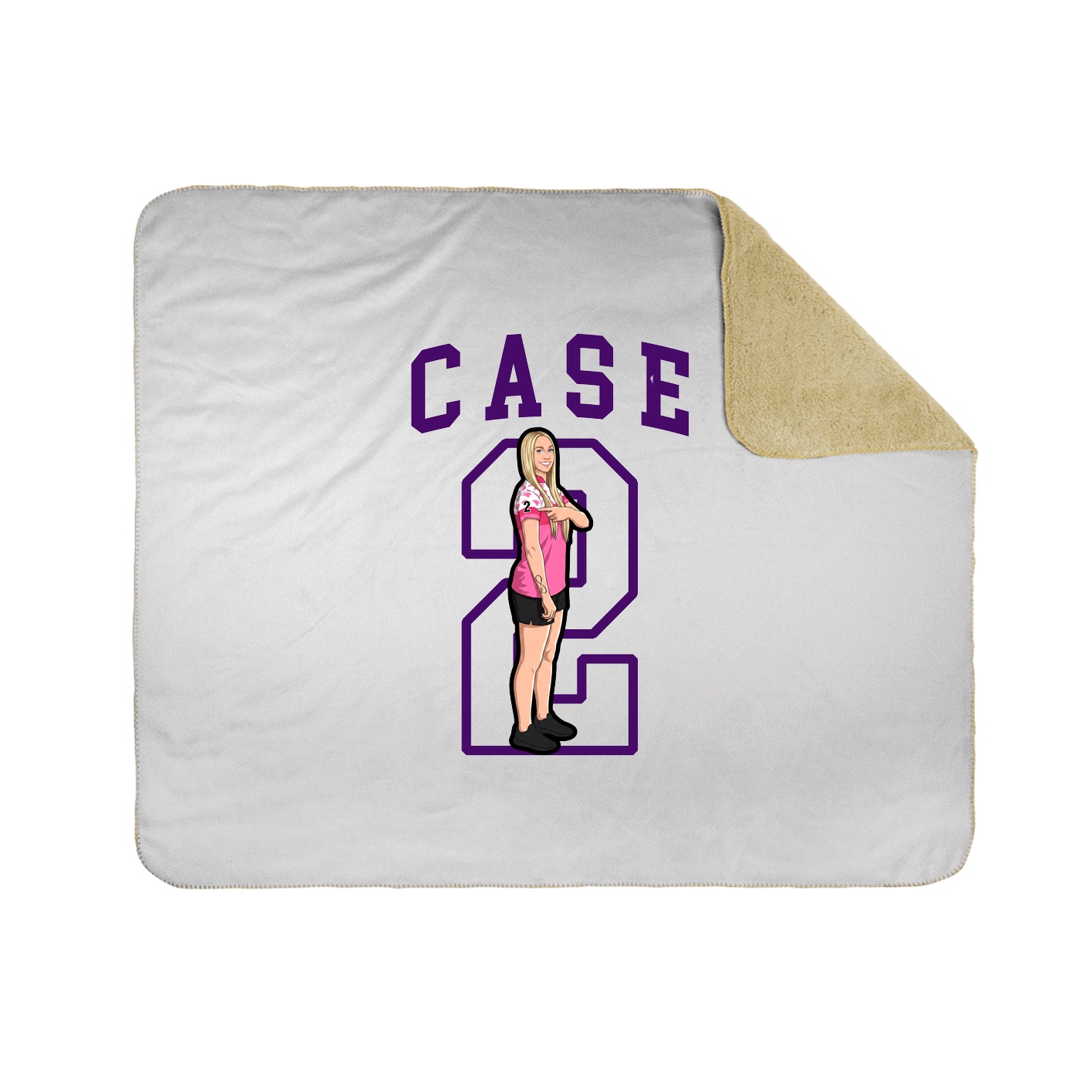 Throw Blanket — Shirsey in White