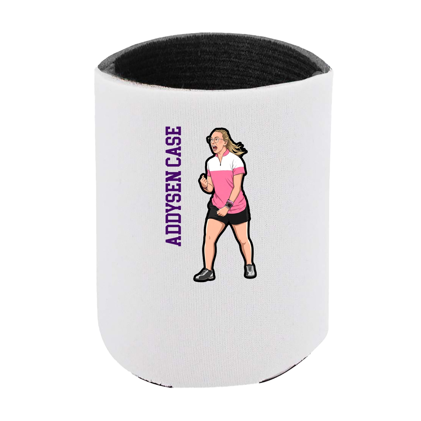 Can Holder — Name Vertical in White