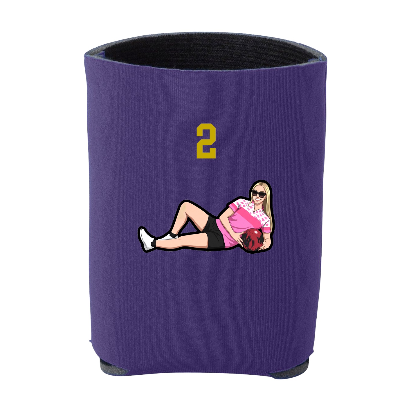 Can Holder — Number Top in Purple