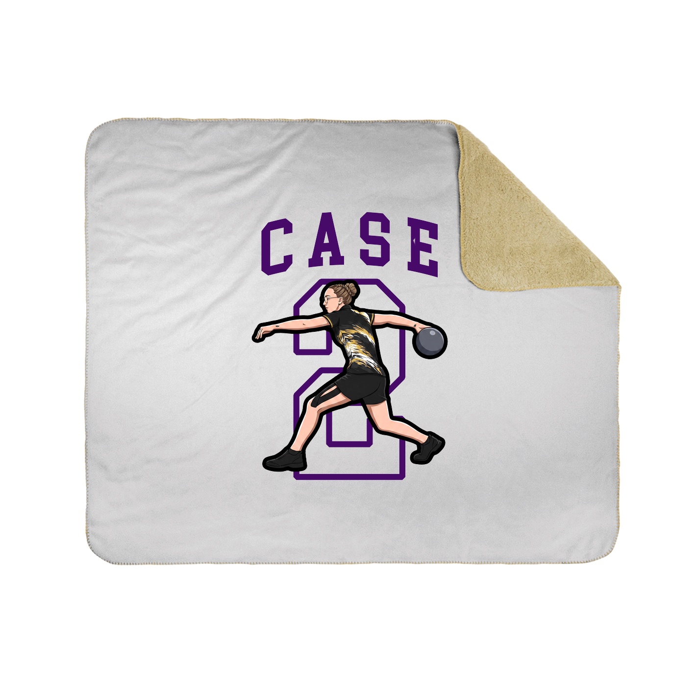 50x60 Sherpa Lined Throw Blanket