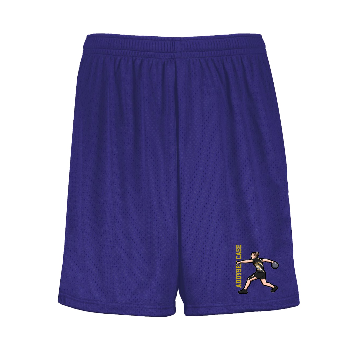 Shorts — Name Vertical in Purple