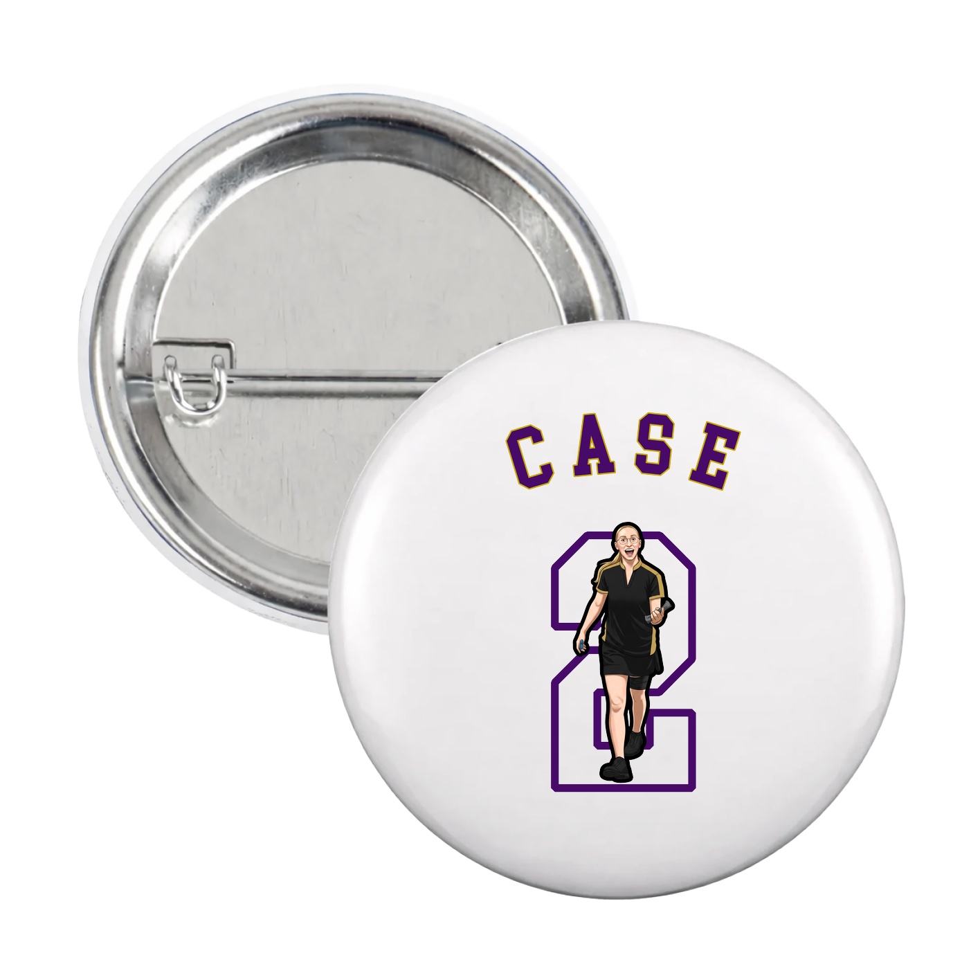 Game Day Button — Shirsey Arch in White