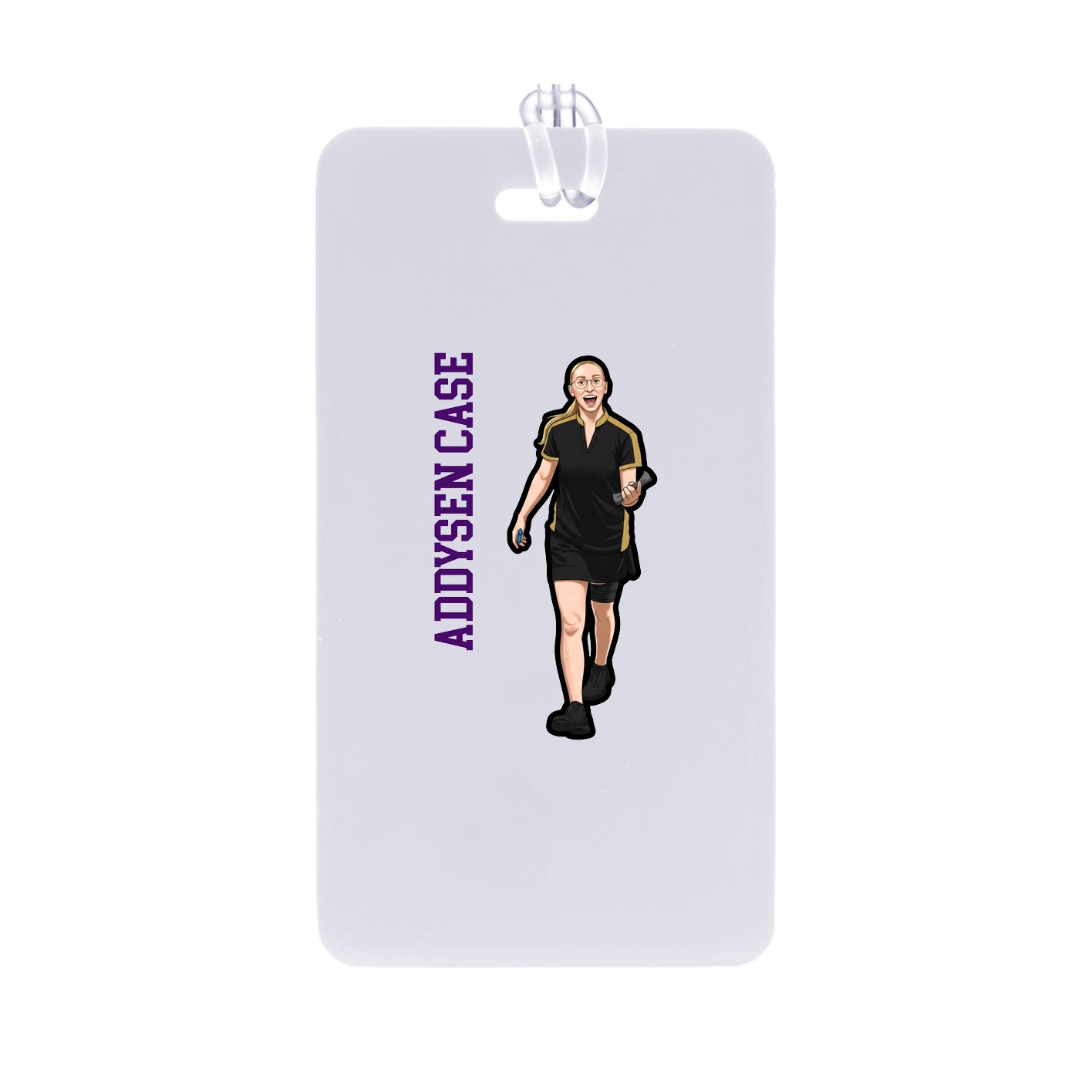 Bag Tag — Name Vertical in Classic