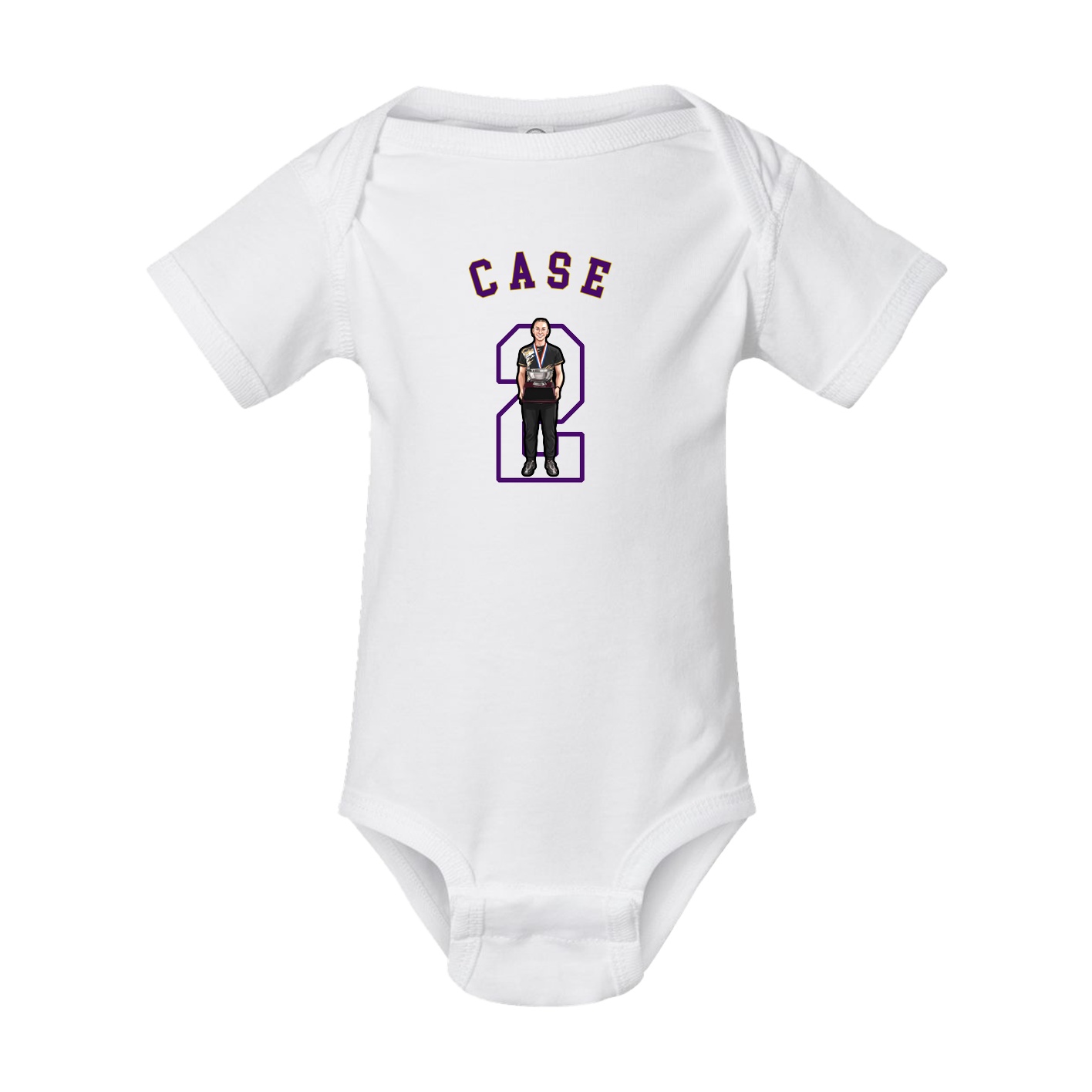 Baby Onesie — Shirsey Arch in White
