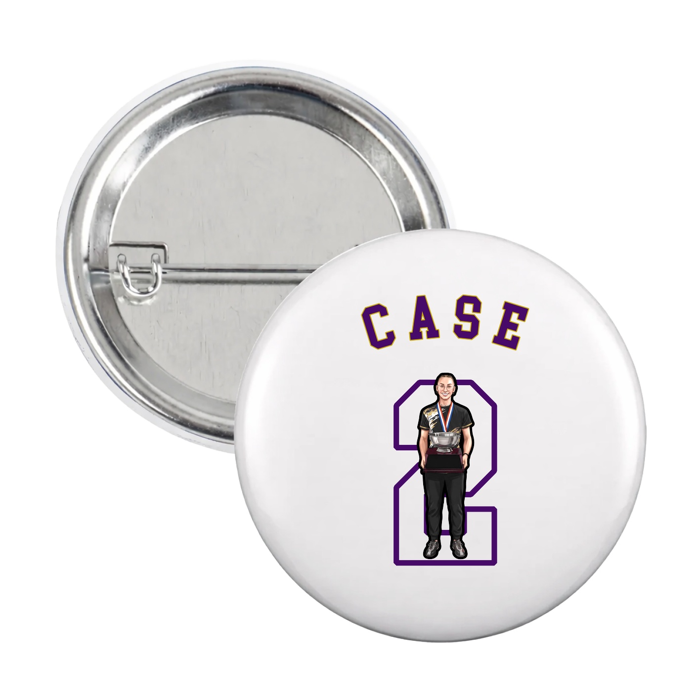 Game Day Button — Shirsey Arch in White