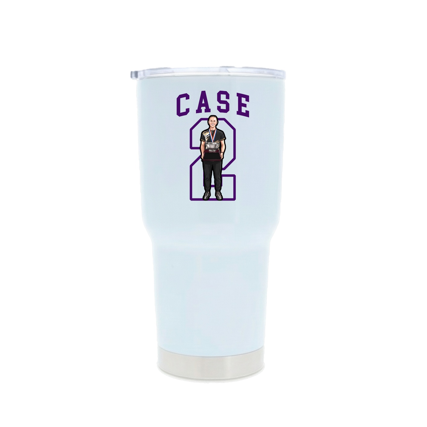 30oz Stainless Steel Tumbler — Shirsey in White