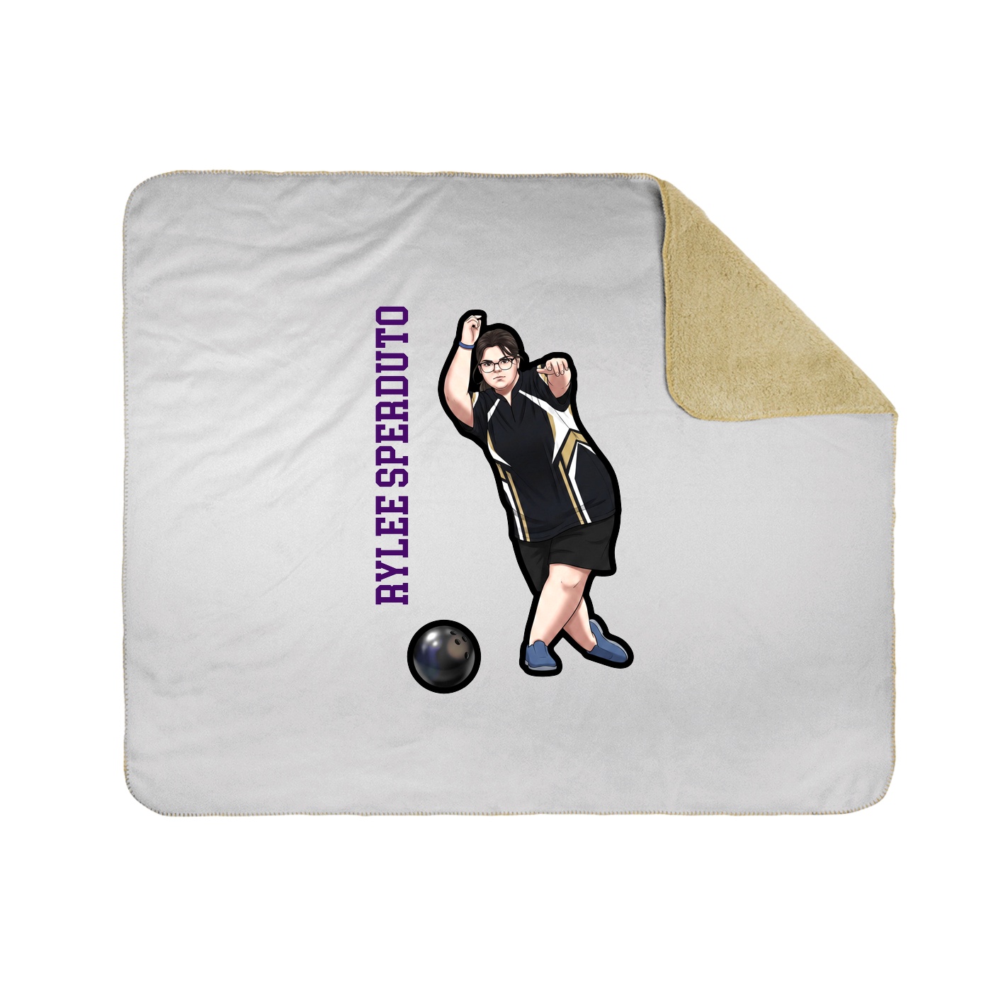 50x60 Sherpa Lined Throw Blanket