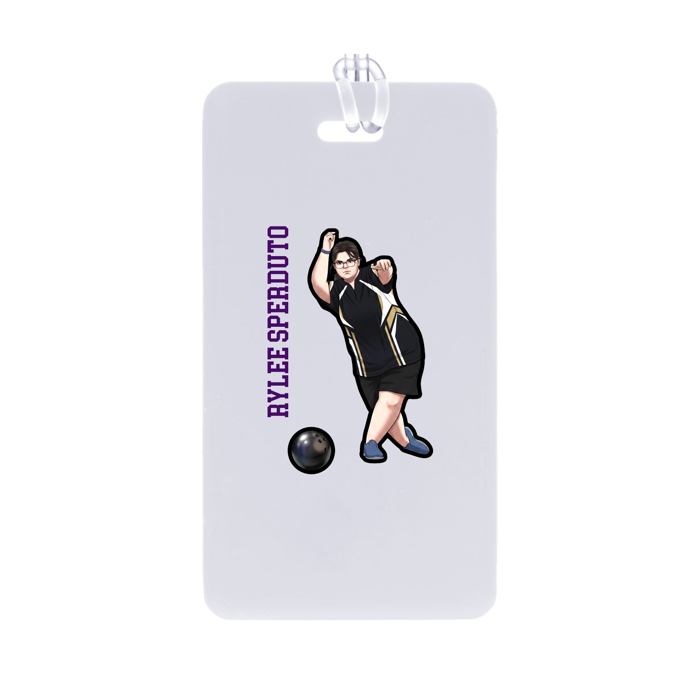 Bag Tag — Name Vertical in Classic